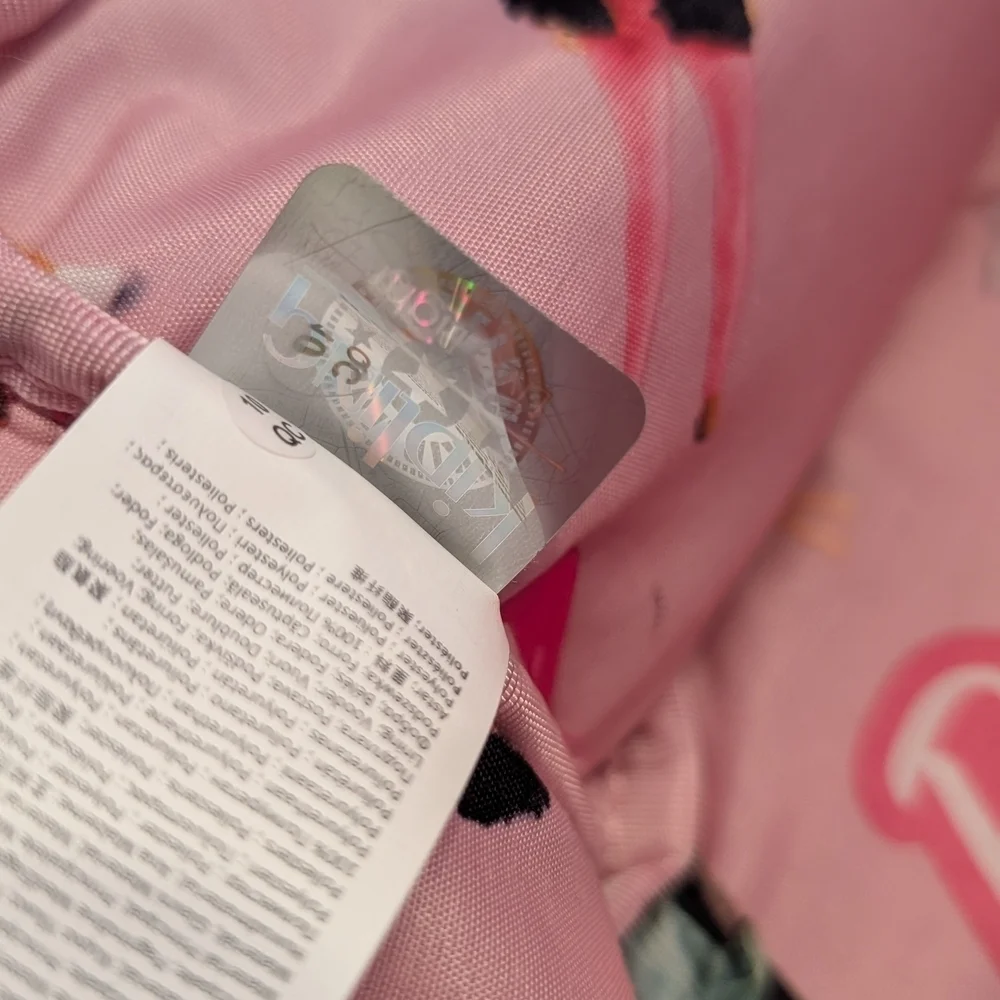 Kipling x Barbie Darlee Backpack Power Pink Transparent w/ Keychain Barbiecore